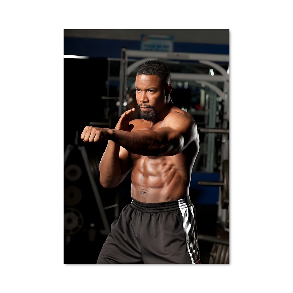 Poster Michael jai barbell